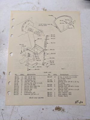 Arps Half Track Adapter Parts List Installation Axle Adapter Tractor Ht-20