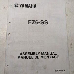 Yamaha Dealer Assembly Manual Motorcycle 5Vx-28107-70 Fz6-Ss 2003