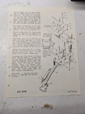 Arps Half Track Adapter Parts List Installation Axle Adapter Tractor Ht-24A
