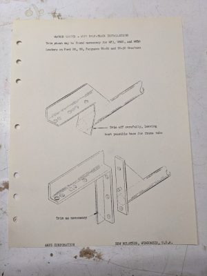 Wagner Loader & Arps Half Track Installation Compatibility Modification Ford