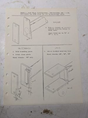 Backhoe Loader & Arps Half Track Installation Compatibility Modifications