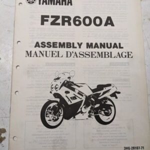 Yamaha Dealer Assembly Manual Motorcycle 3Hg-28107-71 Fzr600A 1989