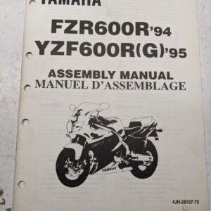 Yamaha Assembly Manual Motorcycle 4Jh-28107-70 Fzr600R Yzf600R(G) 1994 1995