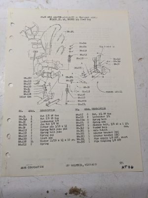 Arps Half Track Axle Adapter Part List Blackhawk Deluxe 35 40 Tractor Ht-26