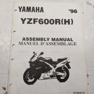 Yamaha Dealer Assembly Manual Motorcycle 4Tv-28107-70 Yzf600R(H) 1996