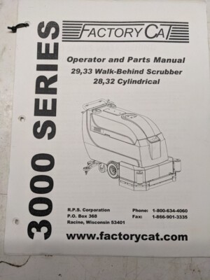 Factory Cat Operator Service Parts List Book Diagrams Model 29 33 28 32 Walk