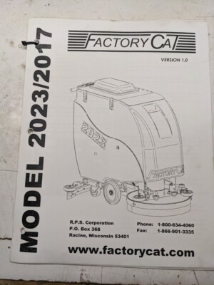 Factory Cat Operator Service Parts List Maintenance Book Diagrams Model 2023