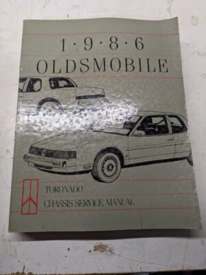 1986 Oldsmobile Toronado Tornado Chassis Service Manual Shop Book