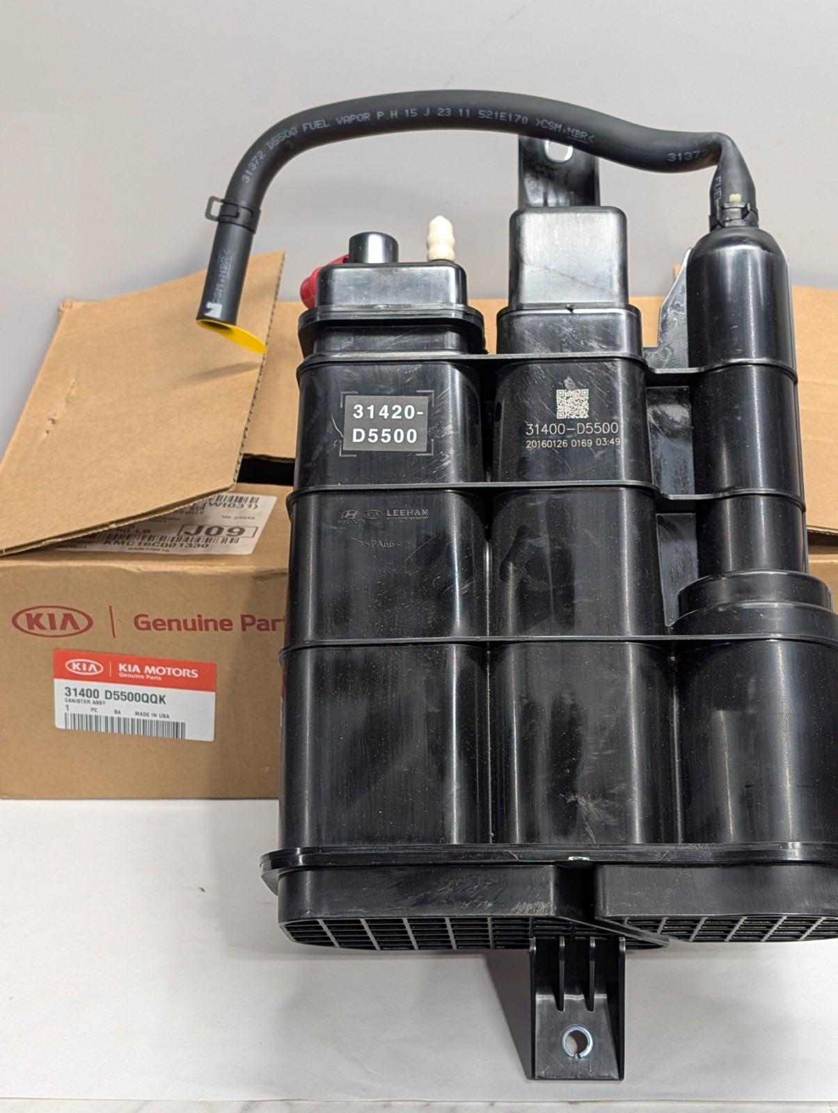 New Oem Genuine 2016-2020 Kia Optima Canister Assembly Pn # 31400D5500Qqk