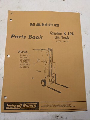 Namco Parts List Book Manual Lc Su 2015 2020 L G Fork Lift Truck 1974-1975