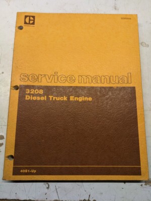 Caterpillar Cat Service Manual 3208 Diesel Truck Engine Repair Shop Book 1977