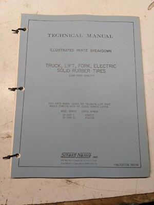 Schaeff Namco Parts List Breakdown Manual Sd 2024 E El Fork Lift Truck