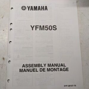 Yamaha Dealer Assembly Manual Motorcycle 5Yf-28107-70 Yfm50S 2003