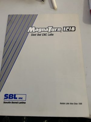 South Bend Lathe Company Magna Turn 1218 Sales Brochure Slant Bed Cnc Lathe 1989