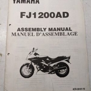 Yamaha Dealer Assembly Manual Motorcycle 4Cr-28107-70 Fj1200Ad 1991