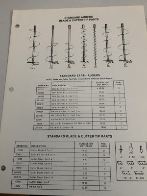 Pengo Heavy Duty Augers/Teeth Parts Manual Listing Catalog Pilot Points Hoffco