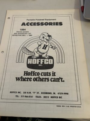 Hoffco Portable Power Equipment Sales Brochure 1984 Product Overview