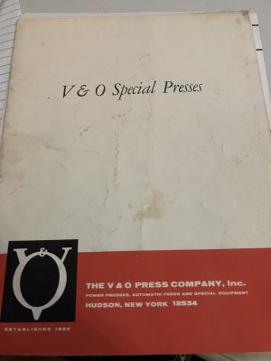 V&O Special Presses Adjustable Bed Presses Bench Presses Double Action Reducing