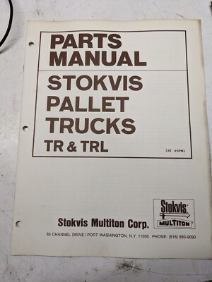 Multiton Parts List Book Manual Stokvis Pallet Hand Trucks Tr Trl Spm1