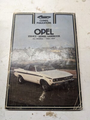 Clymer Opel Service Repair Work Shop Handbook Manual All Models 1966-1977