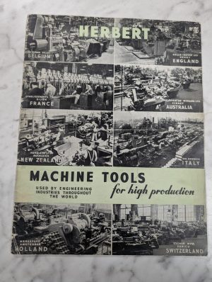 Herbert Machine Tools For High Production Sales Brochure Flyer Lathes