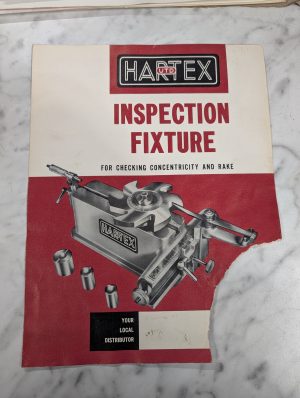 Hartex Utd Inspection Fixture For Checking Concentricty Rake Sales Brochure