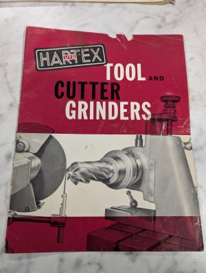 Hartex Tool And Cutter Grinders Sales Brochure Informational Sheet
