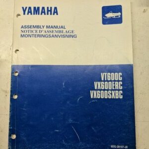 Yamaha Dealer Assembly Manual Snowmobile 8Dg-28107-J0 Vt600C Vx600Erc Vx600Sxbc
