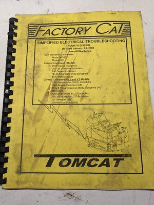 Factory Cat Tomcat Electrical Manual 34 3300 2023 2000 290 35 290 38 40 42 2005