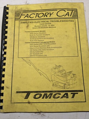 Factory Cat Tomcat Electrical Manual 2000 3000 29-35 290-350 38-40-52-3700 2004
