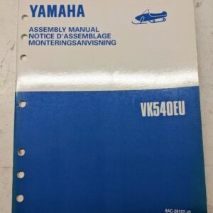 Yamaha Dealer Assembly Manual Snowmobile 8Ac-28107-J0 Vk540Eu 1993 Initial