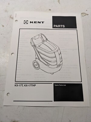 Kent Spare Parts Manual List Book Kx-17Thp Selectrac 1997