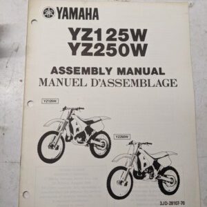 Yamaha Dealer Assembly Manual Motorcycle 3Jd-28107-70 Yz125W Yz250W 1988