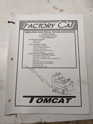 Factory Cat Simplified Electrical Troubleshooting 2005 All Models Manual