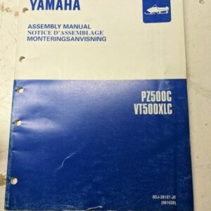 Yamaha Dealer Assembly Manual Snowmobile 8Dj-28107-J0 Pz500C Vt500Xlc 1998