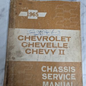 1965 Chevrolet Chevy Ii Chevelle Car Shop Chassis Service Manual St-56 Oem
