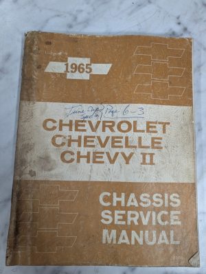 1965 Chevrolet Chevy Ii Chevelle Car Shop Chassis Service Manual St-56 Oem