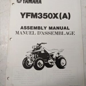 Yamaha Dealer Assembly Manual Atv 3Gd-28107-71 Yfm350X(A) 1989 4 Wheeler