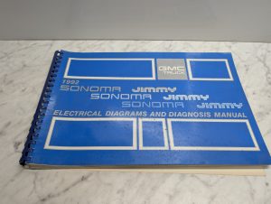 Gmc Truck Sonoma Jimmy 1992 Electrical Diagrams Diagnosis Manual X-9244