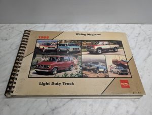 1988 Gmc Sierra Pickup Truck 1500 Electrical Wiring Diagram Shop Service Manual