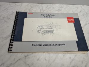 1989 G-Van Models X-8945 Electrical Diagrams Diagnosis August 1988 Gmc Manual