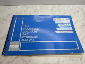 1992 Vandura Models Electrical Diagrams Diagnosis Manual X-9245 Rally Gmc Truck