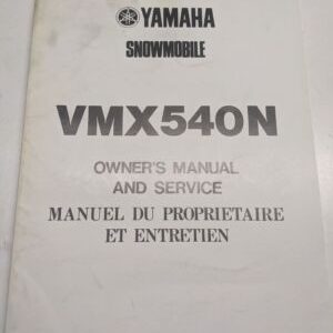 Original Yamaha Oem Owner Service Manual Shop Book 1988 Vmx540N 86T-28199-70