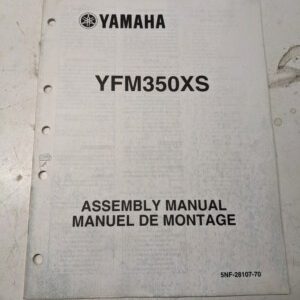 Yamaha Dealer Assembly Manual Atv 5Nf-28107-70 Yfm350Xs 2003 4 Wheeler