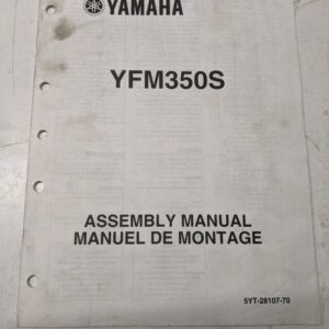 Yamaha Dealer Assembly Manual Atv 5Yt-28107-70 Yfm350S 2003 4 Wheeler