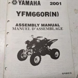 Yamaha Dealer Assembly Manual Atv 5Lp-28107-70 Yfm660R(N) 2000 4 Wheeler