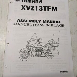 Yamaha Dealer Assembly Manual Motorcycle 4Xy-28107-70 Xvz13Tfm 1999