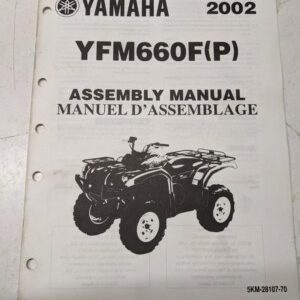 Yamaha Dealer Assembly Manual Atv 5Km-28107-70 Yfm660F(P) 2002 4 Wheeler