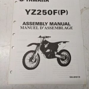 Yamaha Dealer Assembly Manual Motorcycle 5Sg-28107-70 Yz250F(P) 2001