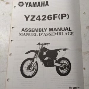 Yamaha Dealer Assembly Manual Motorcycle 5Sf-28107-70 Yz426F(P) 2001